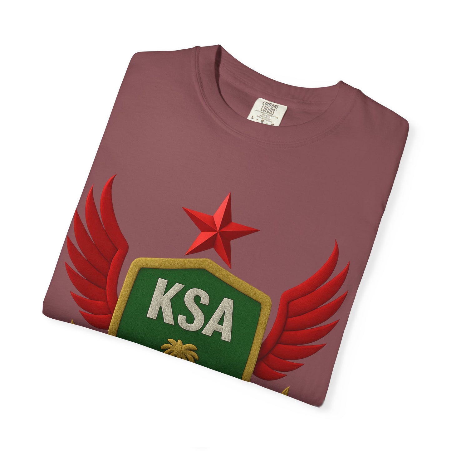 KSA Inspired Unisex Garment-Dyed T-shirt | Casual Style Tee, Graphic Shirt, Unique Design, Gift for Fans, Summer Fashion