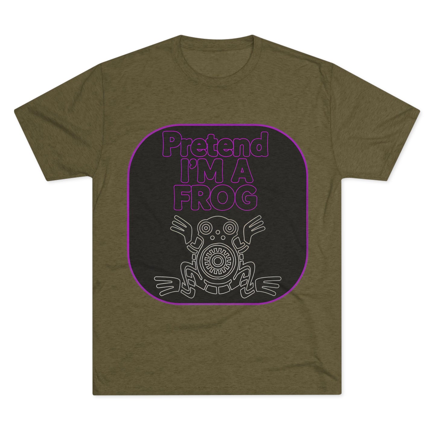 Funny Frog Unisex Tee - Pretend I Am a Frog Design