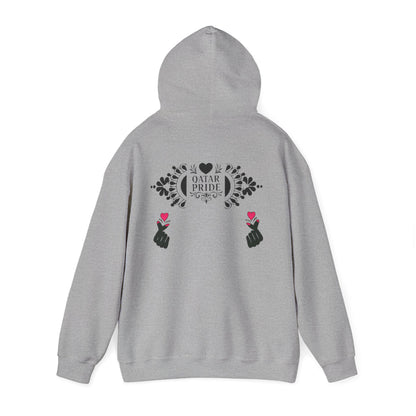 Pride Hooded Sweatshirt, Unisex  Qatar Pride Sweatshirt, Pride Gift, Festival Clothing