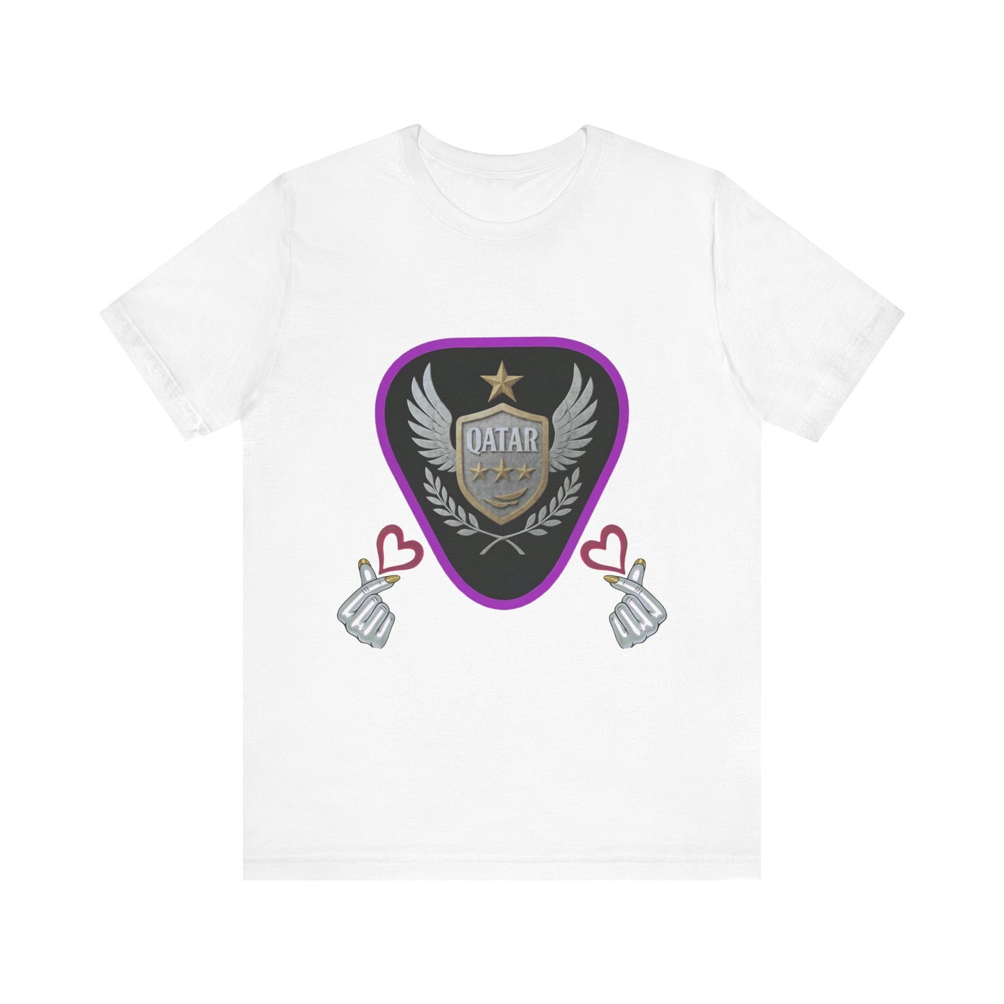 T-Shirt QATAR LOVE Unisex Jersey Short Sleeve Tee