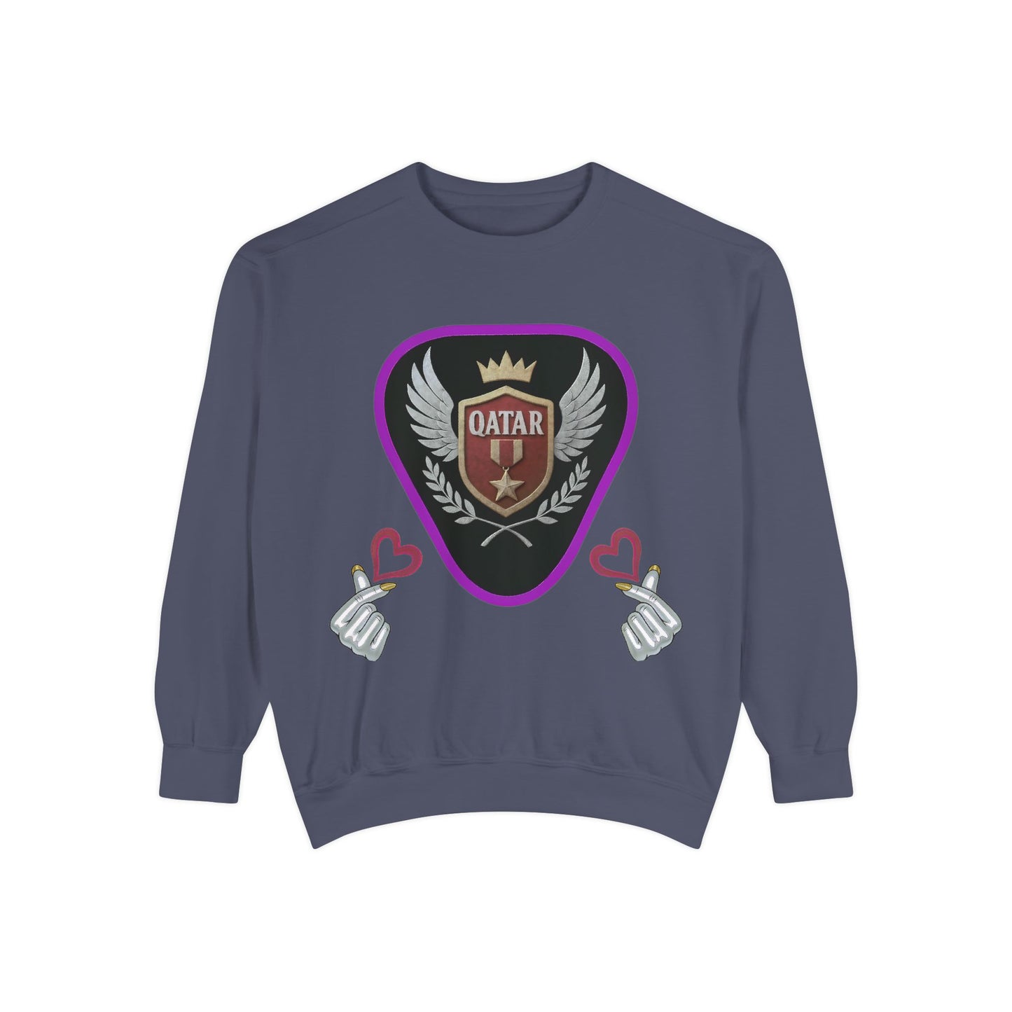 Qatar-Inspired Unisex Sweatshirt, Cozy Gift for Sports Fans, Stylish Casualwear, Travel Apparel, Souvenir from Qatar