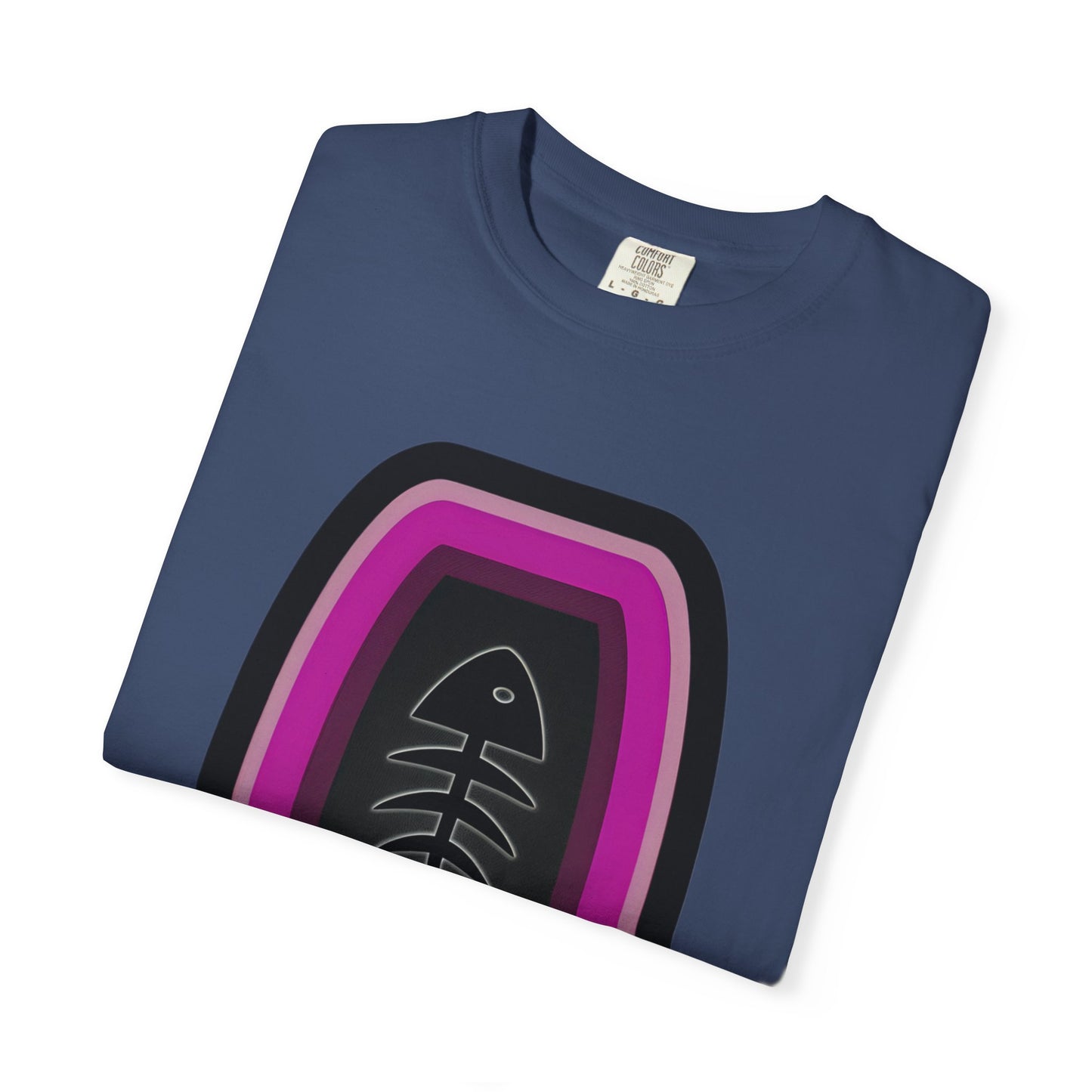 FISH BONE AND BULLS T-Shirt - Vintage Unisex Garment-Dyed Tee