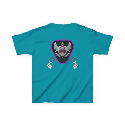 Kids' Fun Graphic Tee, Casual Kids T-Shirt, Cute Kids Top, Qatar Themed Shirt, Gift for Young Fans