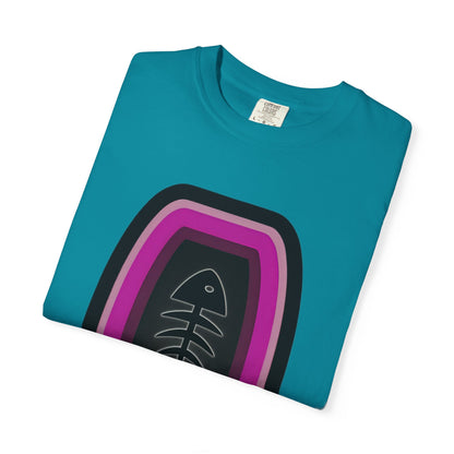 FISH BONE AND BULLS T-Shirt - Vintage Unisex Garment-Dyed Tee