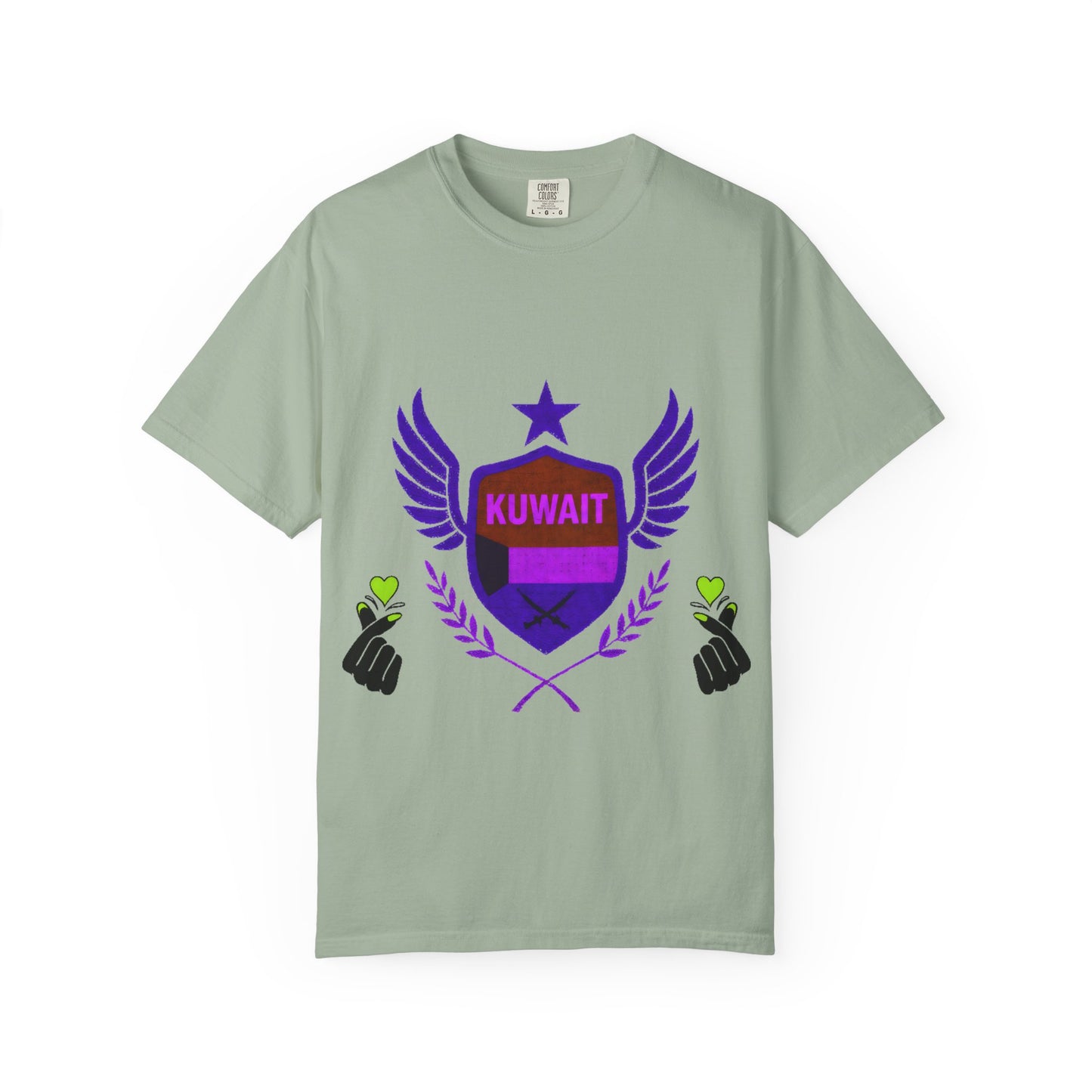 Kuwait Pride Unisex T-Shirt, Garment-Dyed Tee, LGBTQ+ Support Shirt, Casual Wear, Gift for Pride Month, Statement Fashion