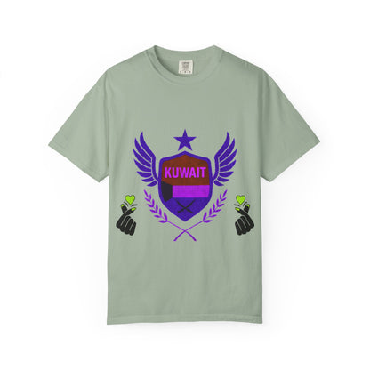 Kuwait Pride Unisex T-Shirt, Garment-Dyed Tee, LGBTQ+ Support Shirt, Casual Wear, Gift for Pride Month, Statement Fashion