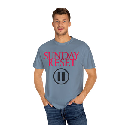 T-Shirt Sunday Reset Unisex Garment-Dyed