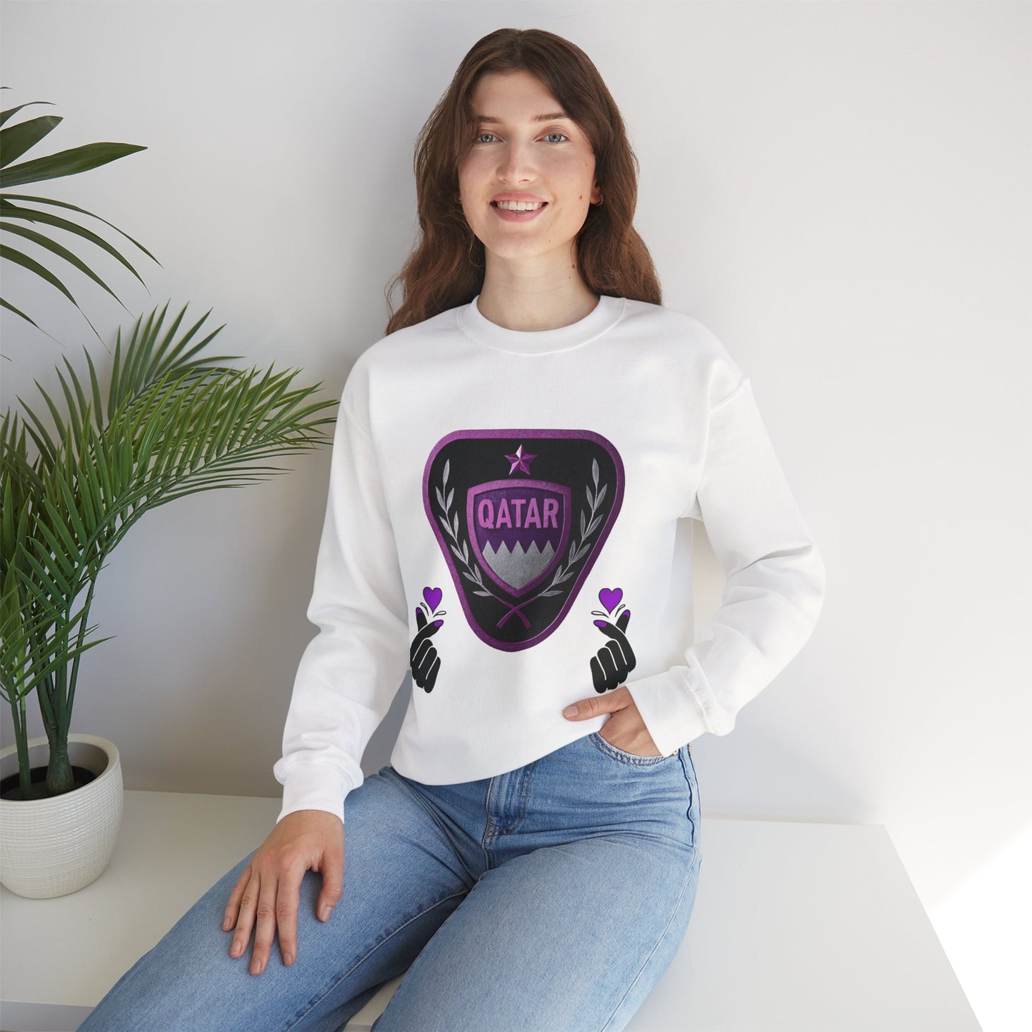 Unisex Sweatshirt qatra Love and Pride Design