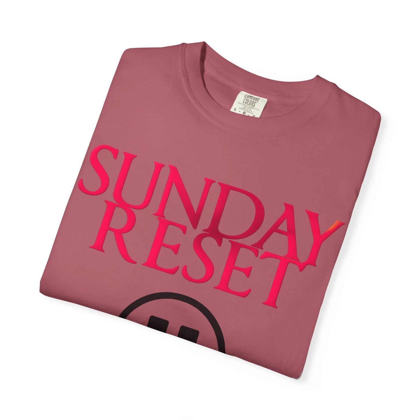 T-Shirt Sunday Reset Unisex Garment-Dyed