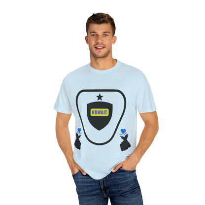 Garment-Dyed T-shirt - Kuwait Lover Graphic Tee