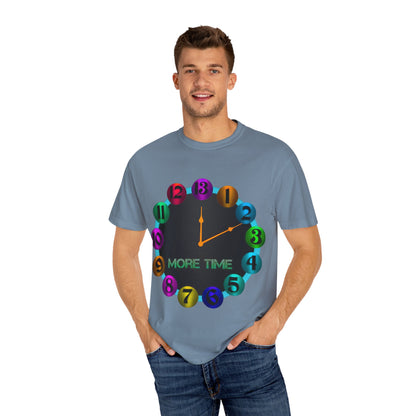 Garment-Dyed T-shirt - MORE TIME Graphic Tee