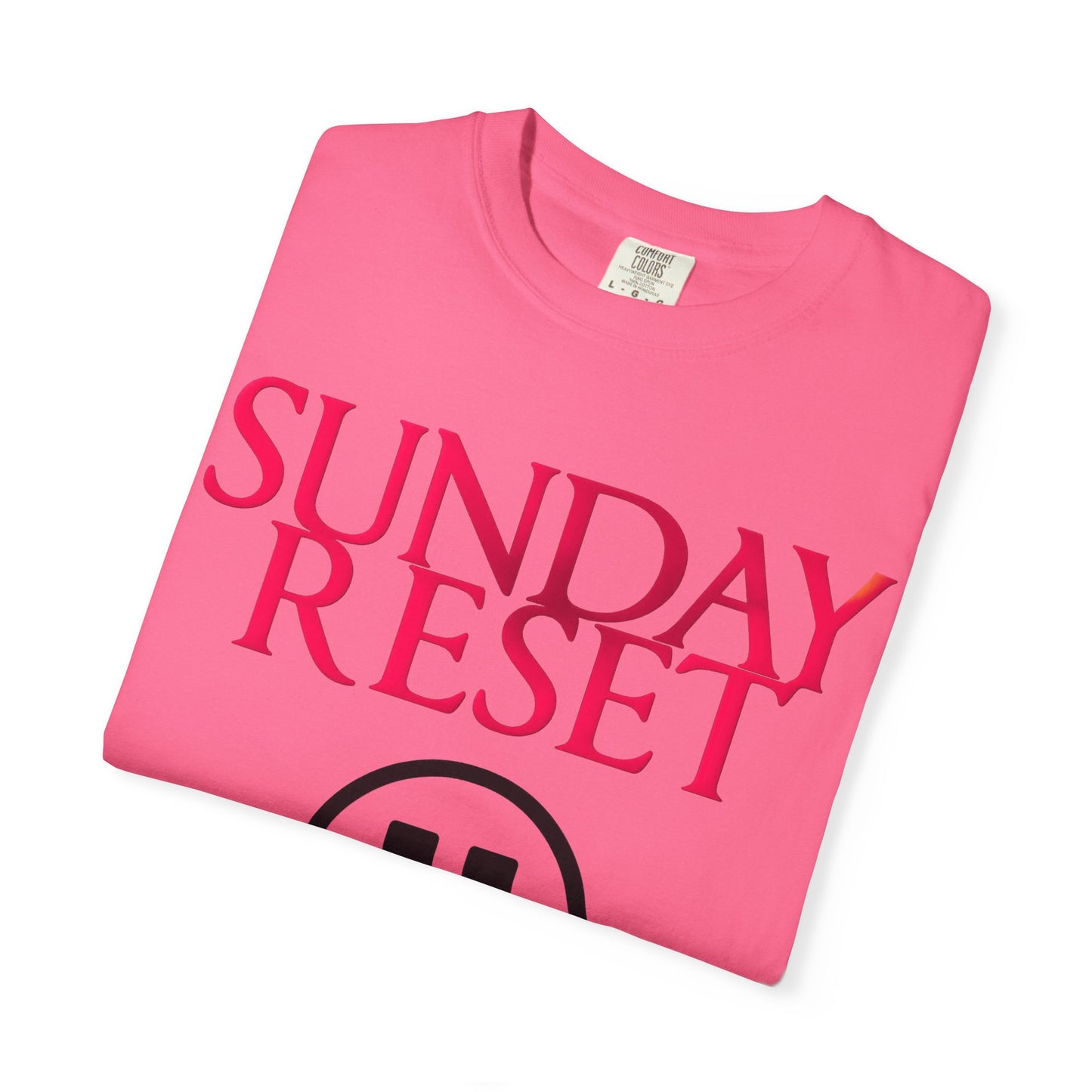 T-Shirt Sunday Reset Unisex Garment-Dyed