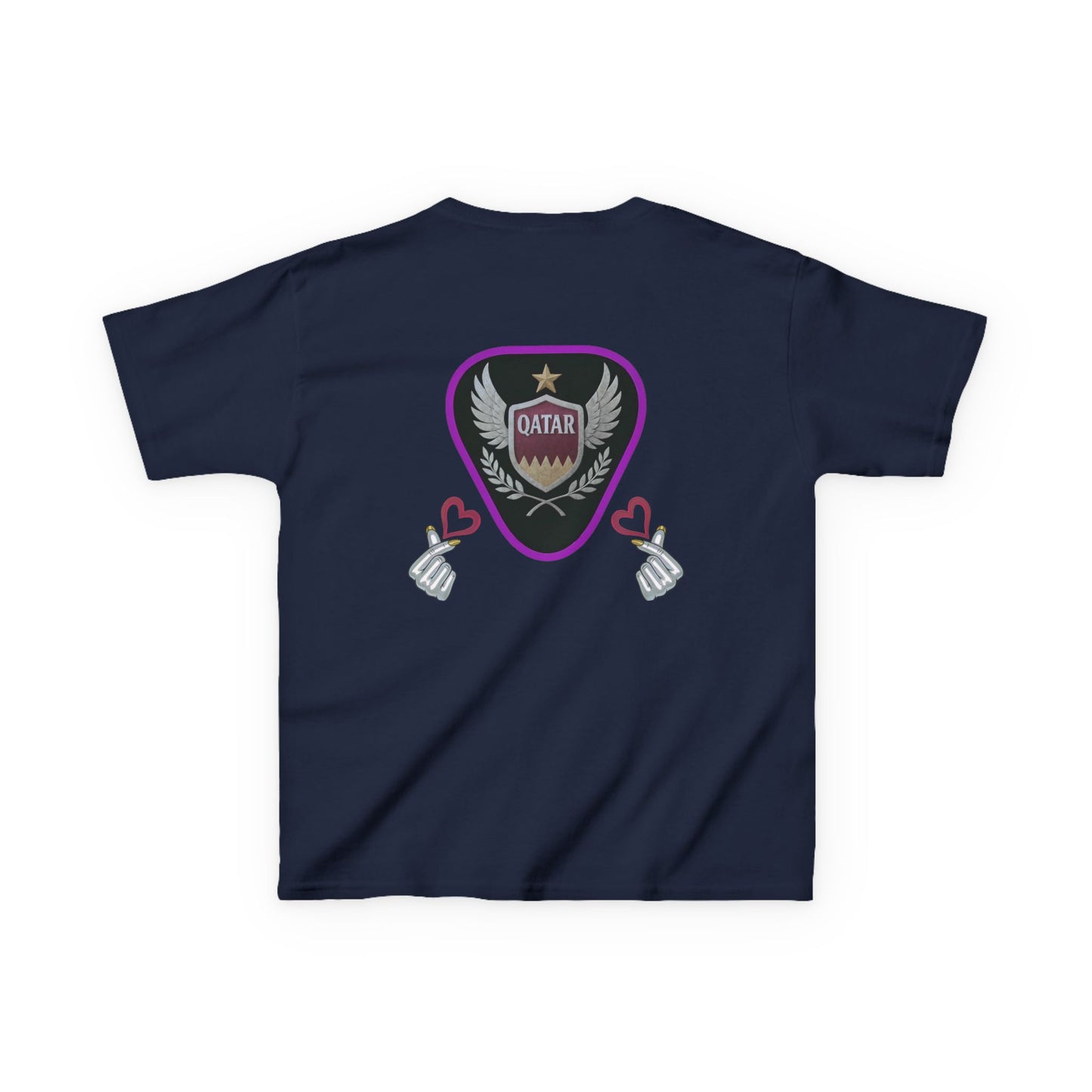 Kids' Fun Graphic Tee, Casual Kids T-Shirt, Cute Kids Top, Qatar Themed Shirt, Gift for Young Fans