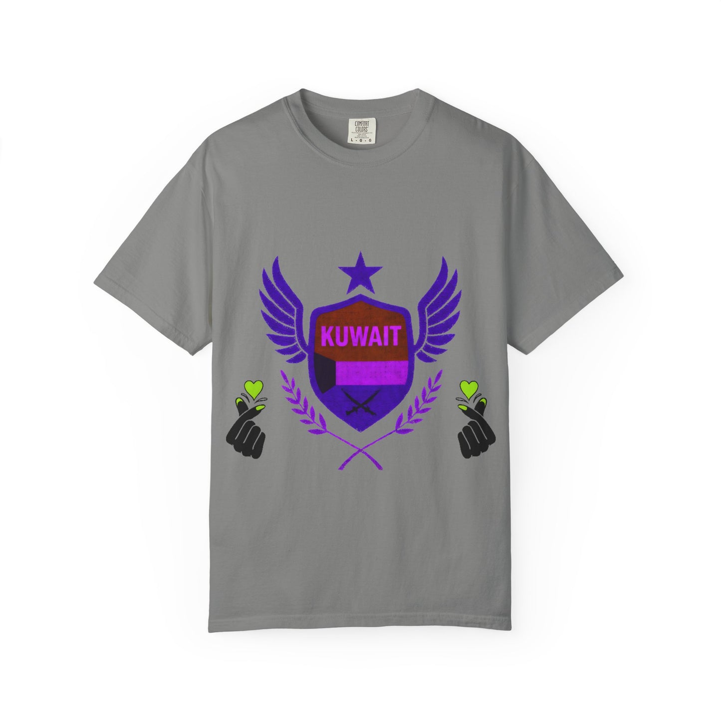 Kuwait Pride Unisex T-Shirt, Garment-Dyed Tee, LGBTQ+ Support Shirt, Casual Wear, Gift for Pride Month, Statement Fashion