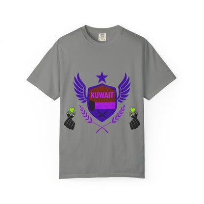 Kuwait Pride Unisex T-Shirt, Garment-Dyed Tee, LGBTQ+ Support Shirt, Casual Wear, Gift for Pride Month, Statement Fashion