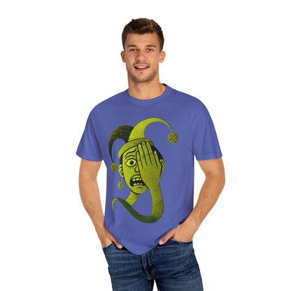 Garment-Dyed T-shirt 'i can't see' Design