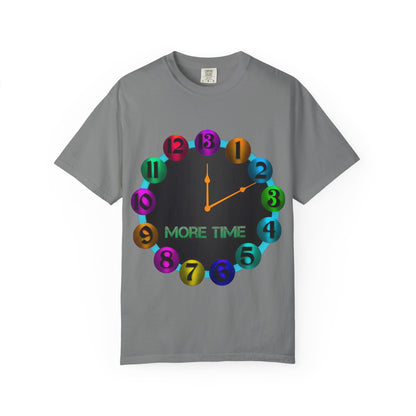 Garment-Dyed T-shirt - MORE TIME Graphic Tee