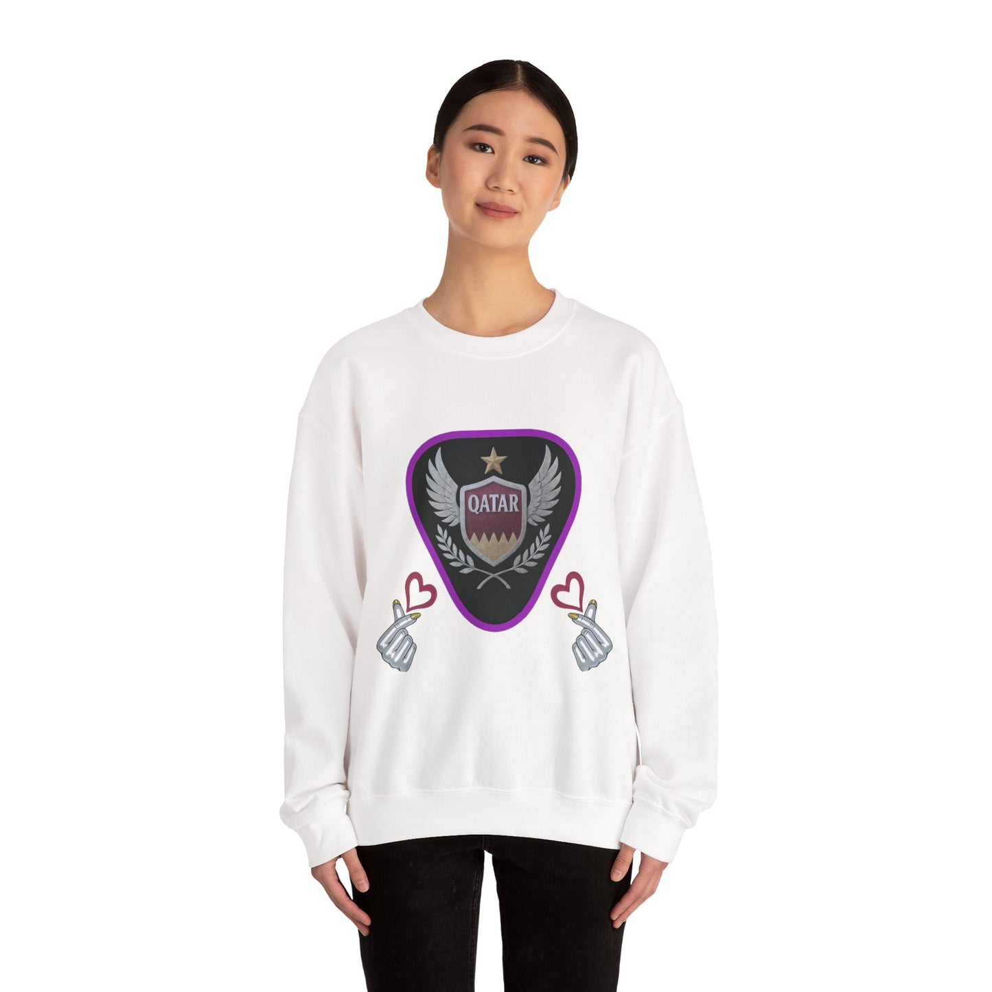 Qatar Pride Crewneck Sweatshirt, Unisex Casual Style, Perfect Gift for Sports Fans, Birthday or National Day Celebration, Cozy [...]