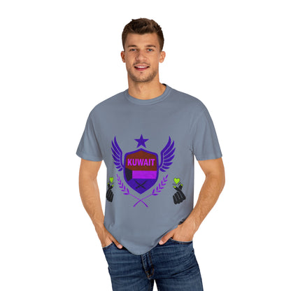 Kuwait Pride Unisex T-Shirt, Garment-Dyed Tee, LGBTQ+ Support Shirt, Casual Wear, Gift for Pride Month, Statement Fashion