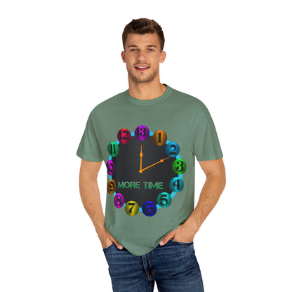Garment-Dyed T-shirt - MORE TIME Graphic Tee