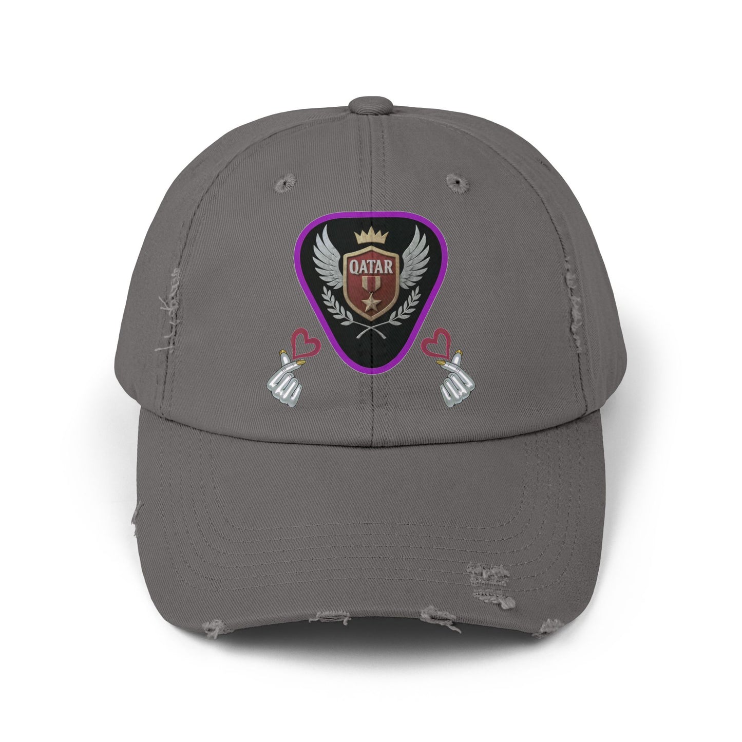 Cap Qatar Love - Unisex Distressed
