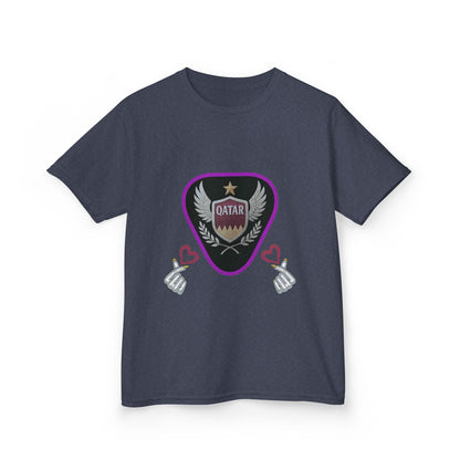 Kids' Fun Graphic Tee, Casual Kids T-Shirt, Cute Kids Top, Qatar Themed Shirt, Gift for Young Fans