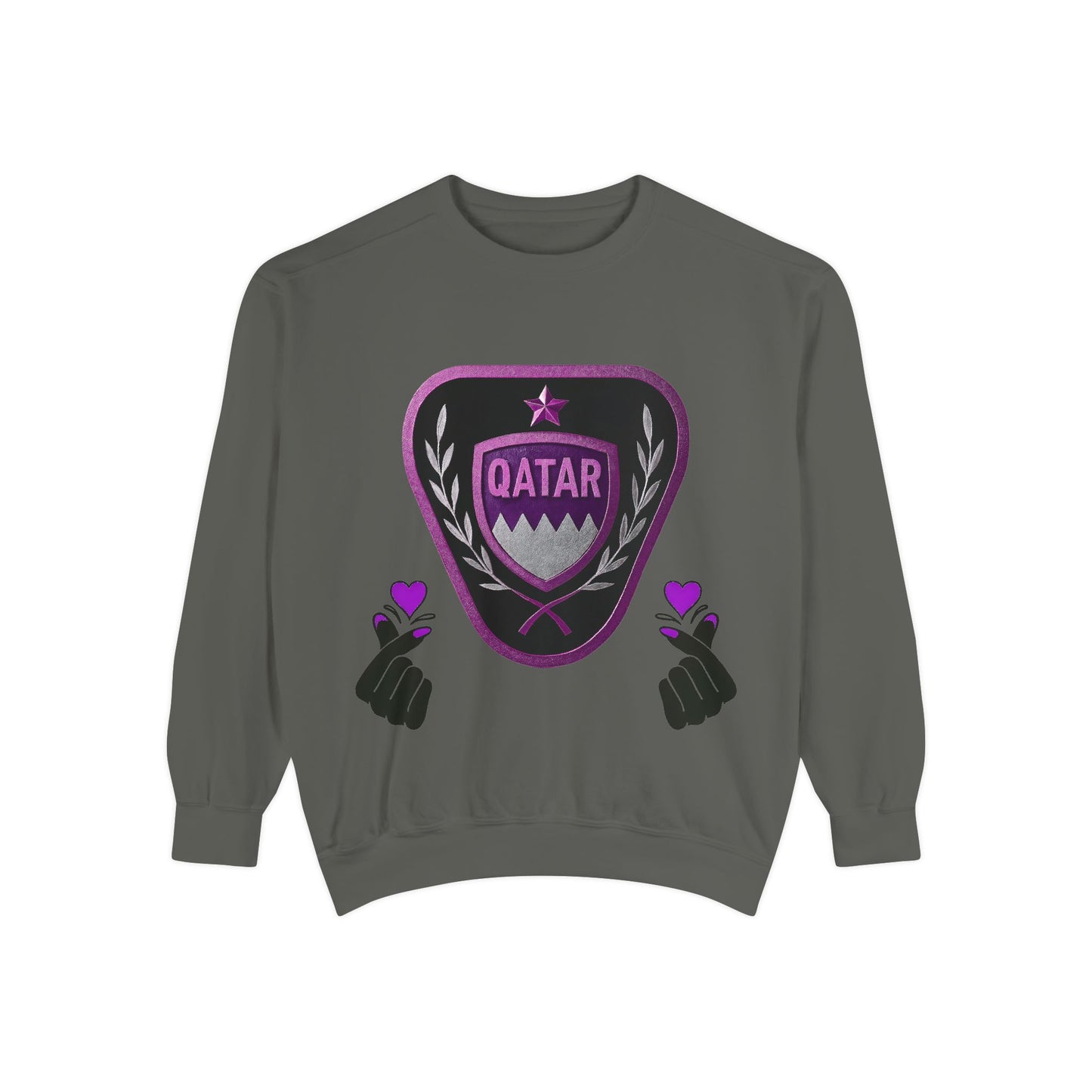 Qatar-Inspired Unisex Sweatshirt | Cozy Fashion for Sports Fans, Travel Lovers, Gift for Holidays, Casual Wear