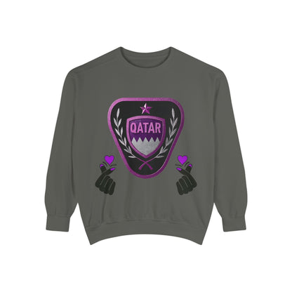 Qatar-Inspired Unisex Sweatshirt | Cozy Fashion for Sports Fans, Travel Lovers, Gift for Holidays, Casual Wear