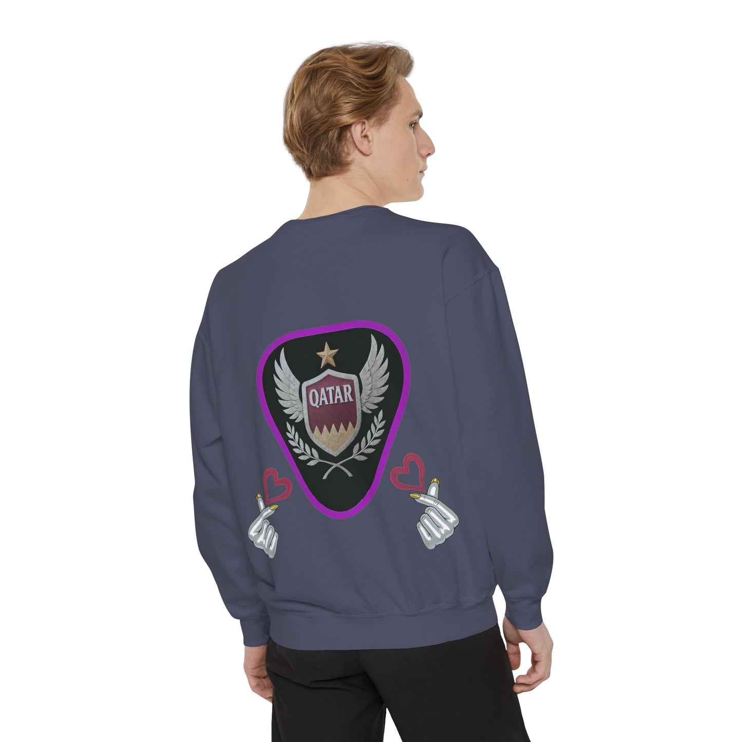 Qatar-Inspired Unisex Sweatshirt, Cozy Gift for Sports Fans, Stylish Casualwear, Travel Apparel, Souvenir from Qatar