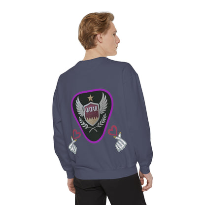 Qatar-Inspired Unisex Sweatshirt, Cozy Gift for Sports Fans, Stylish Casualwear, Travel Apparel, Souvenir from Qatar