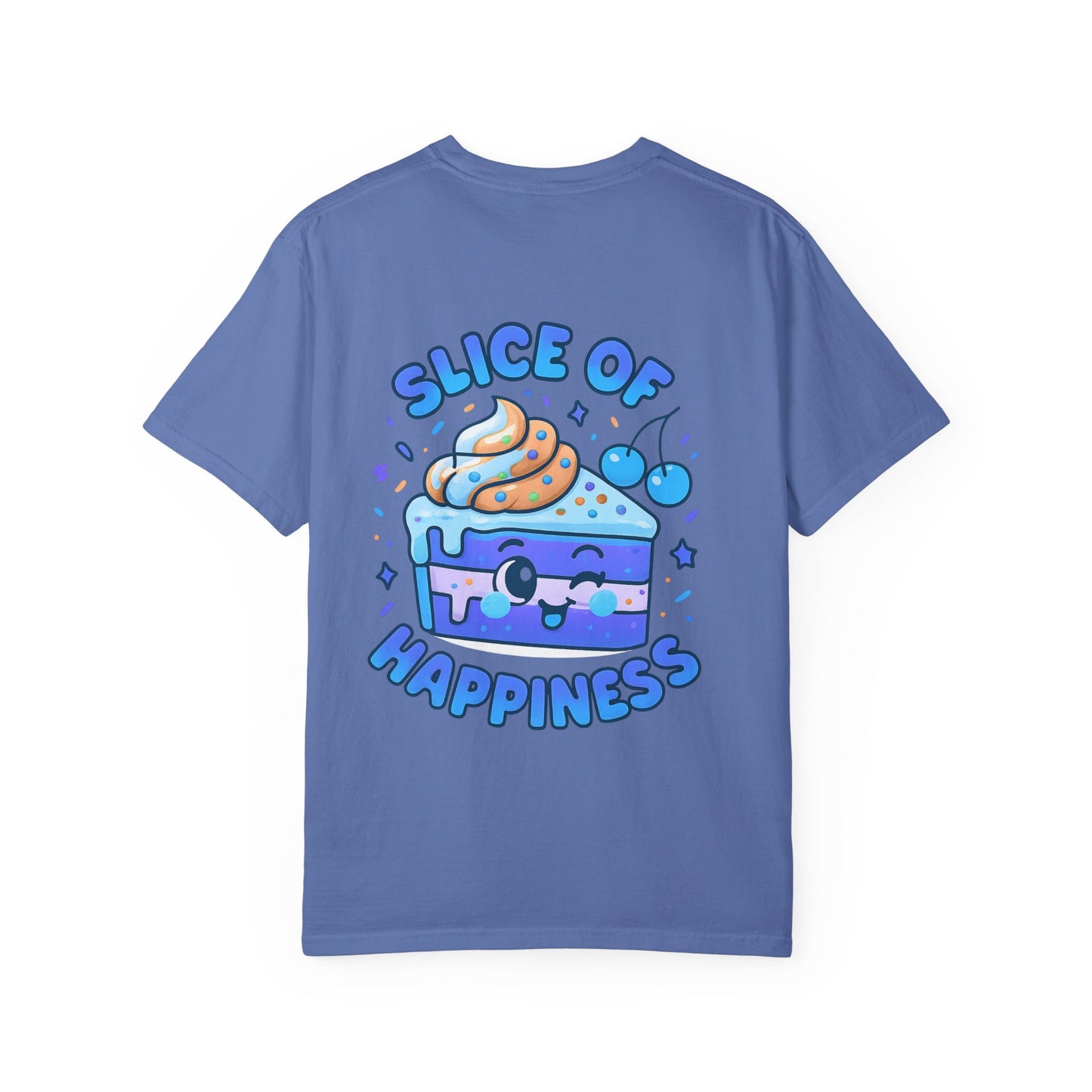 Colorful Slice of Happiness T-Shirt, Cute Dessert Tee, Unisex Graphic Tee, Sweet Gift for Foodies, Fun Casual Wear