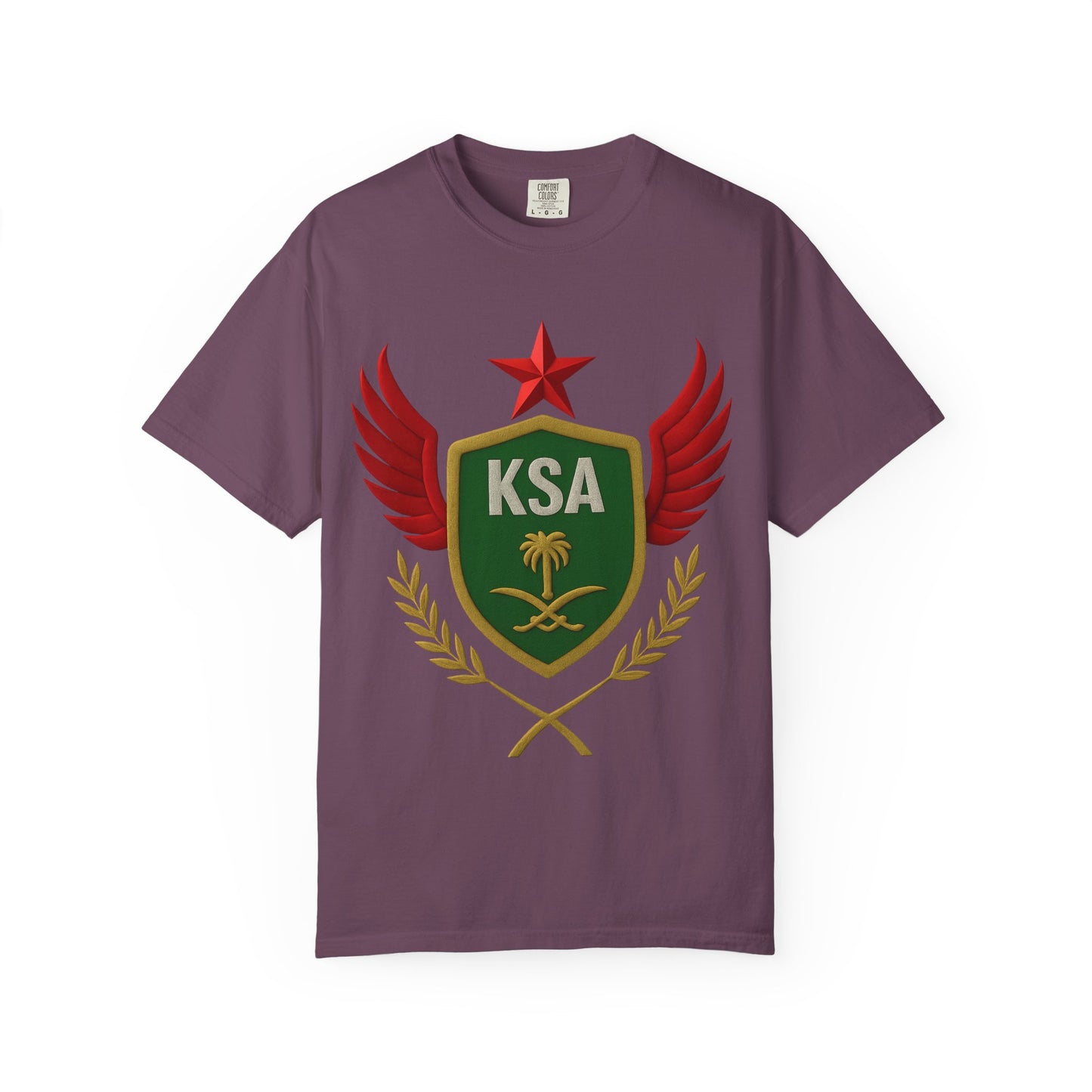 KSA Inspired Unisex Garment-Dyed T-shirt | Casual Style Tee, Graphic Shirt, Unique Design, Gift for Fans, Summer Fashion