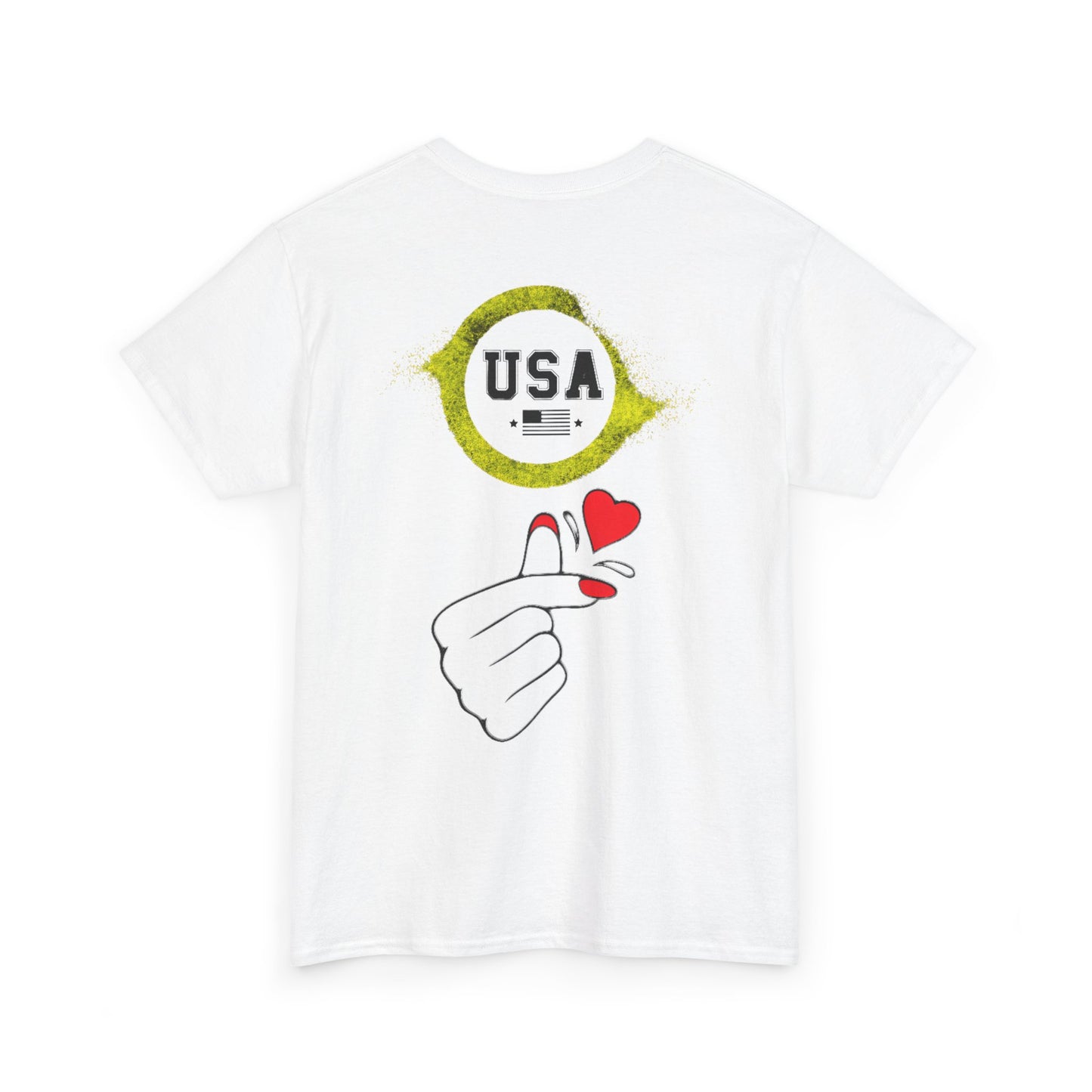 USA Love Graphic Tee, Unisex Cotton Shirt for Holidays, Gifts, Events, Patriotic Wear, Fun Fashion