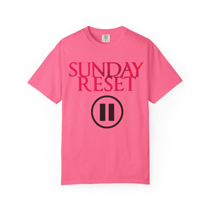 T-Shirt Sunday Reset Unisex Garment-Dyed