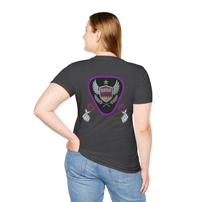 Qatar Pride Unisex Softstyle T-Shirt, Casual Wear, Sports Apparel, Gift for Fans, Travel Souvenir, Unique Design