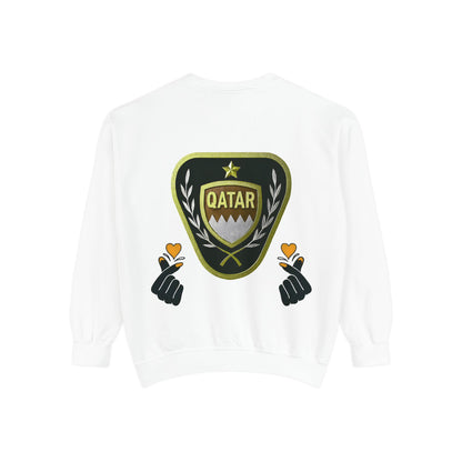 Qatar-Inspired Unisex Sweatshirt | Cozy Fashion for Sports Fans, Travel Lovers, Gift for Holidays, Casual Wear