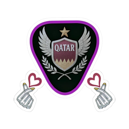 Qatar Themed Kiss-Cut Stickers for Laptops, Water Bottles, Travel Decor, Gifts, Sports Enthusiasts