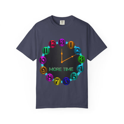 Garment-Dyed T-shirt - MORE TIME Graphic Tee