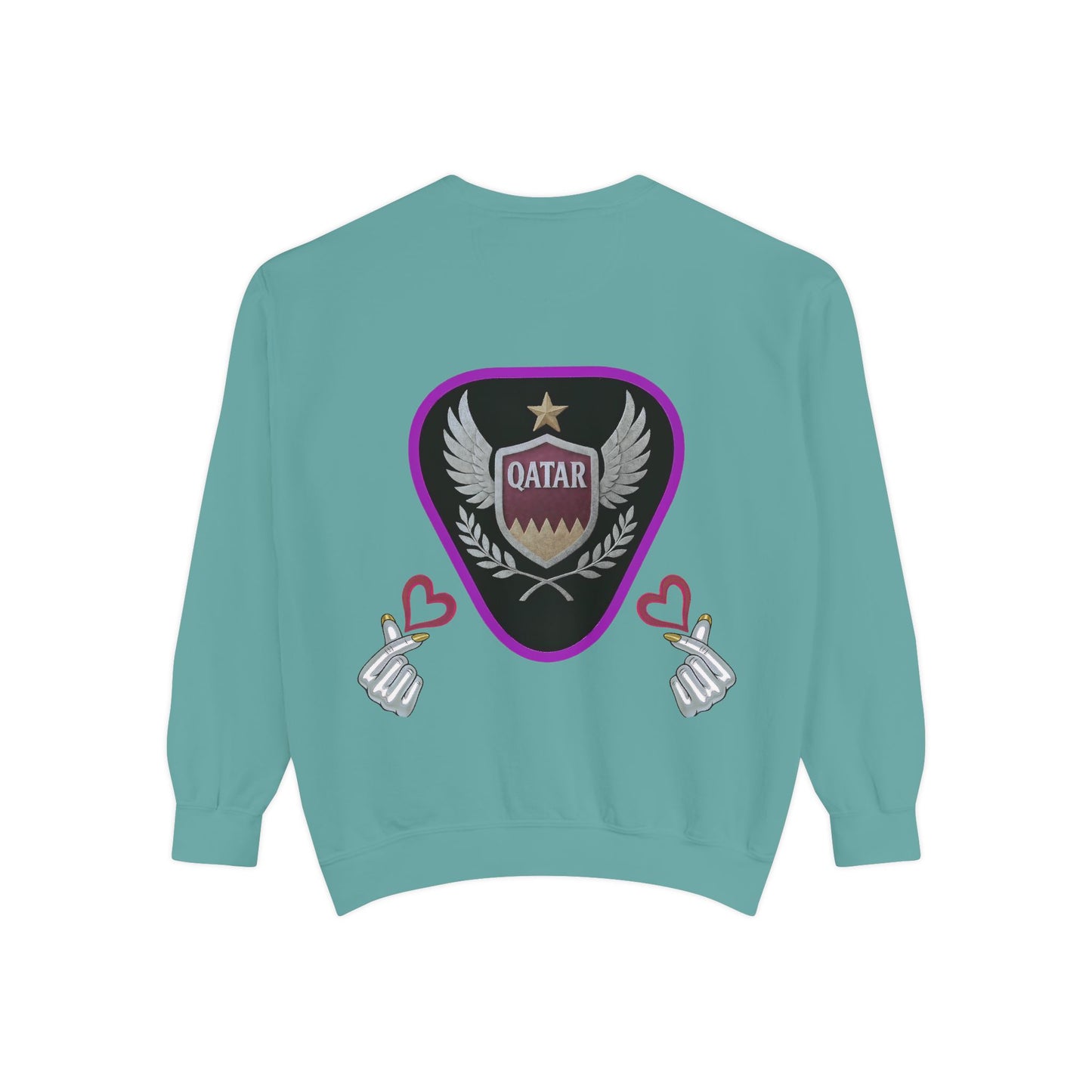 Qatar-Inspired Unisex Sweatshirt, Cozy Gift for Sports Fans, Stylish Casualwear, Travel Apparel, Souvenir from Qatar
