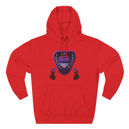 Fleece Hoodie - Qatar Love Design