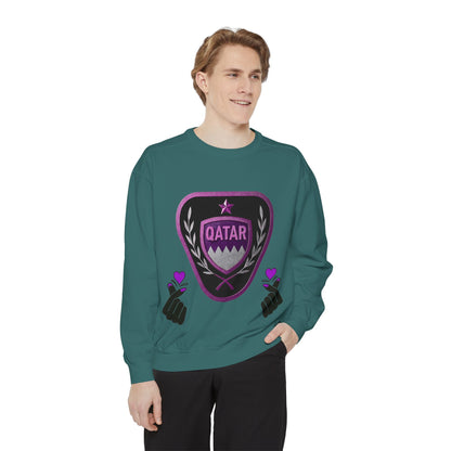 Qatar-Inspired Unisex Sweatshirt | Cozy Fashion for Sports Fans, Travel Lovers, Gift for Holidays, Casual Wear