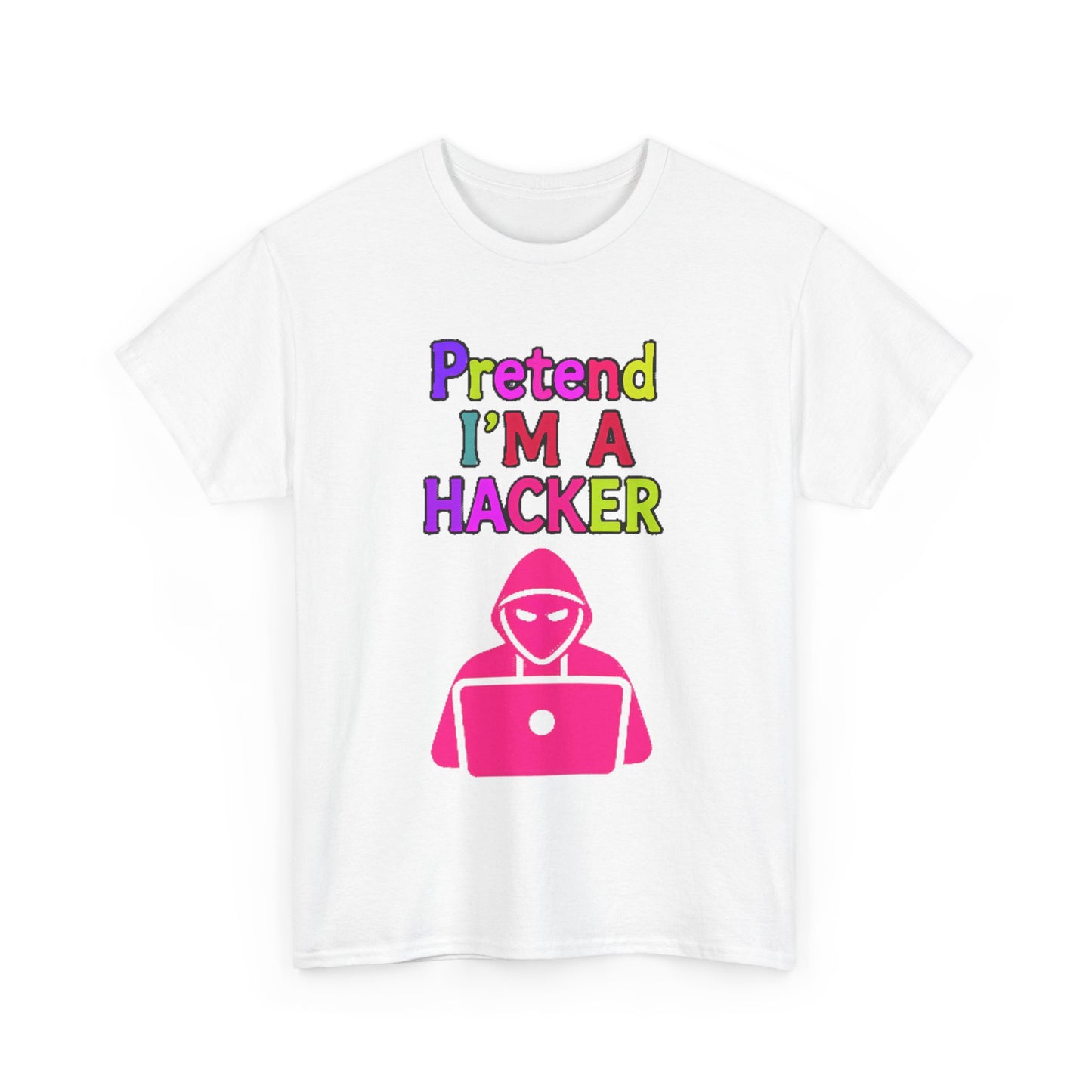 Pretend I'm a Hacker Tee, Fun Unisex Heavy Cotton Tee, Geeky Gift for Coders, Computer Lovers Shirt, Casual Everyday Wear, Unique [...]
