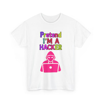 Pretend I'm a Hacker Tee, Fun Unisex Heavy Cotton Tee, Geeky Gift for Coders, Computer Lovers Shirt, Casual Everyday Wear, Unique [...]