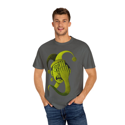 Garment-Dyed T-shirt 'i can't see' Design