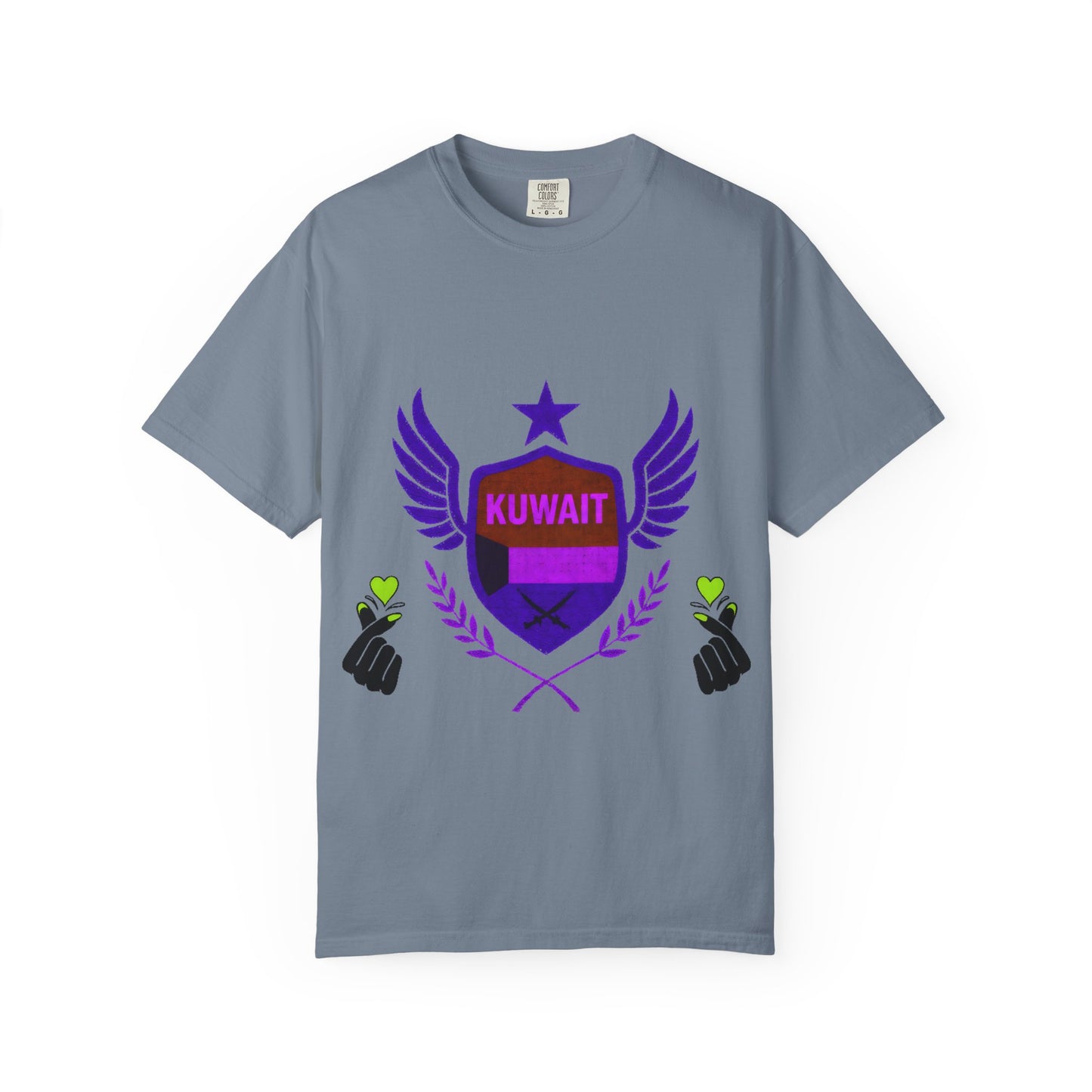 Kuwait Pride Unisex T-Shirt, Garment-Dyed Tee, LGBTQ+ Support Shirt, Casual Wear, Gift for Pride Month, Statement Fashion