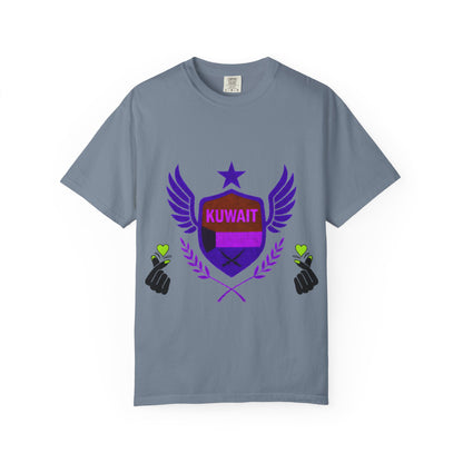 Kuwait Pride Unisex T-Shirt, Garment-Dyed Tee, LGBTQ+ Support Shirt, Casual Wear, Gift for Pride Month, Statement Fashion