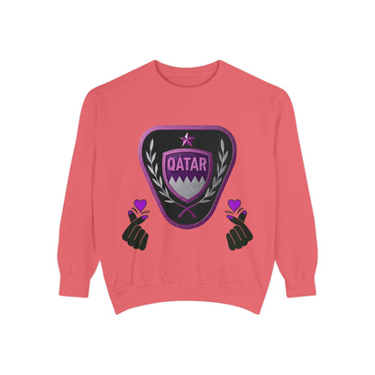 Qatar-Inspired Unisex Sweatshirt | Cozy Fashion for Sports Fans, Travel Lovers, Gift for Holidays, Casual Wear