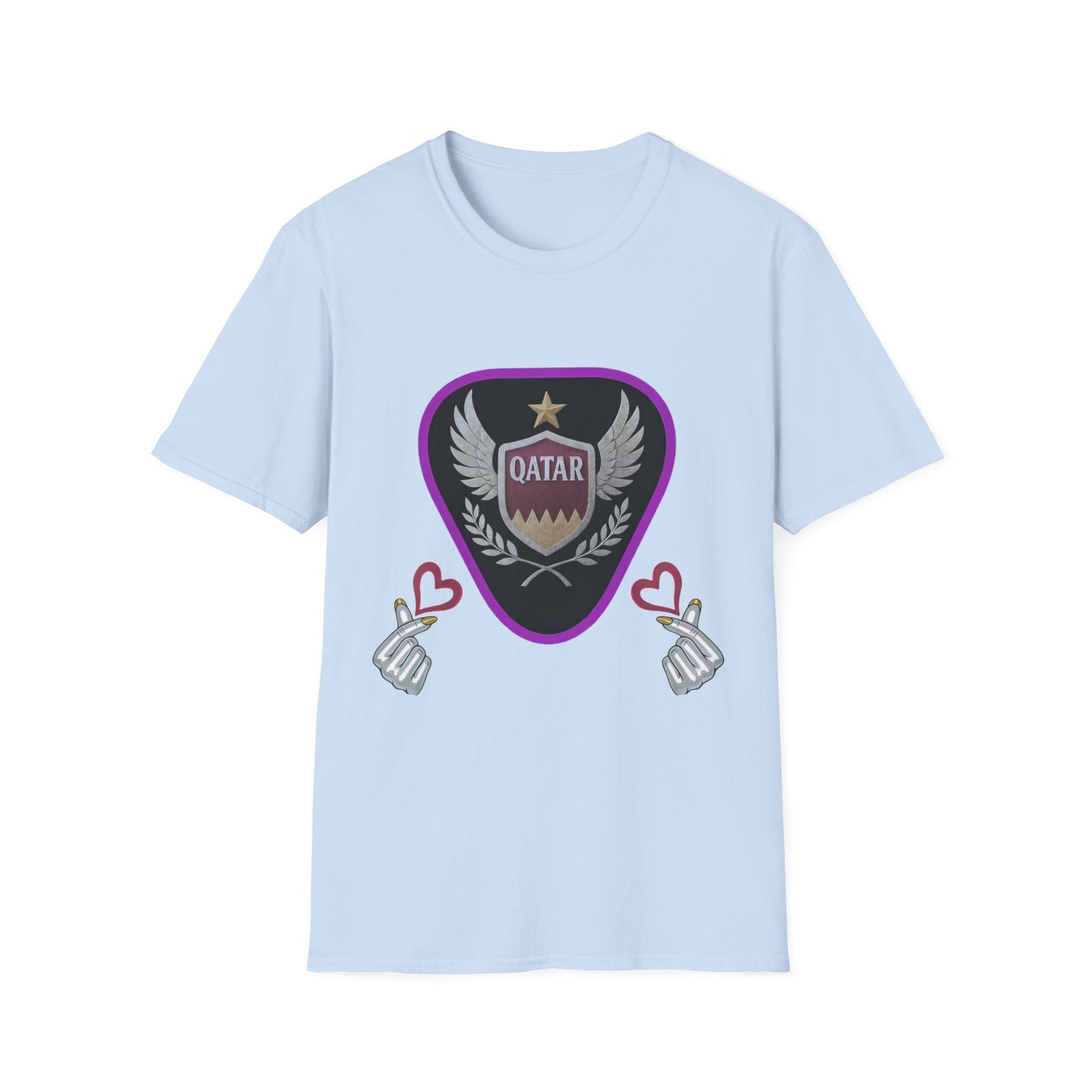 Qatar Pride Unisex Softstyle T-Shirt, Casual Wear, Sports Apparel, Gift for Fans, Travel Souvenir, Unique Design