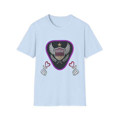 Qatar Pride Unisex Softstyle T-Shirt, Casual Wear, Sports Apparel, Gift for Fans, Travel Souvenir, Unique Design