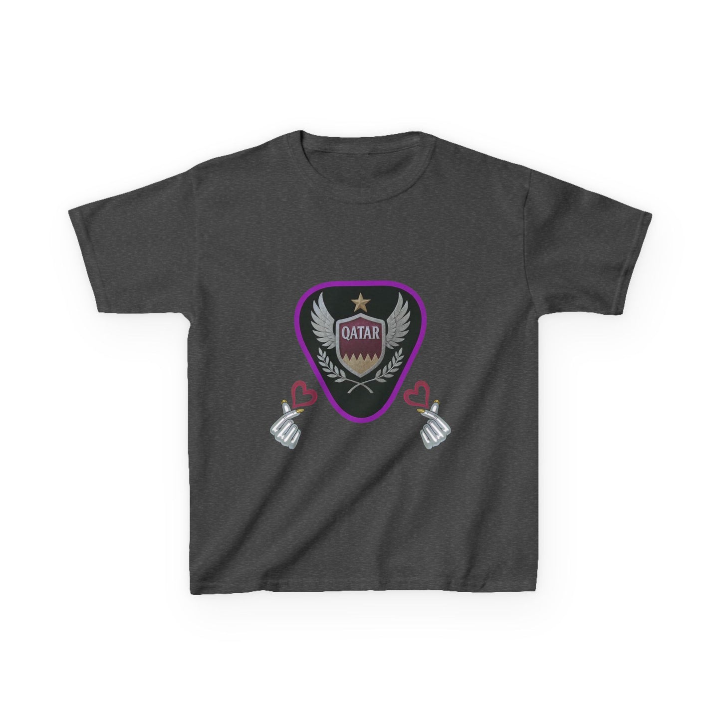 Kids' Fun Graphic Tee, Casual Kids T-Shirt, Cute Kids Top, Qatar Themed Shirt, Gift for Young Fans